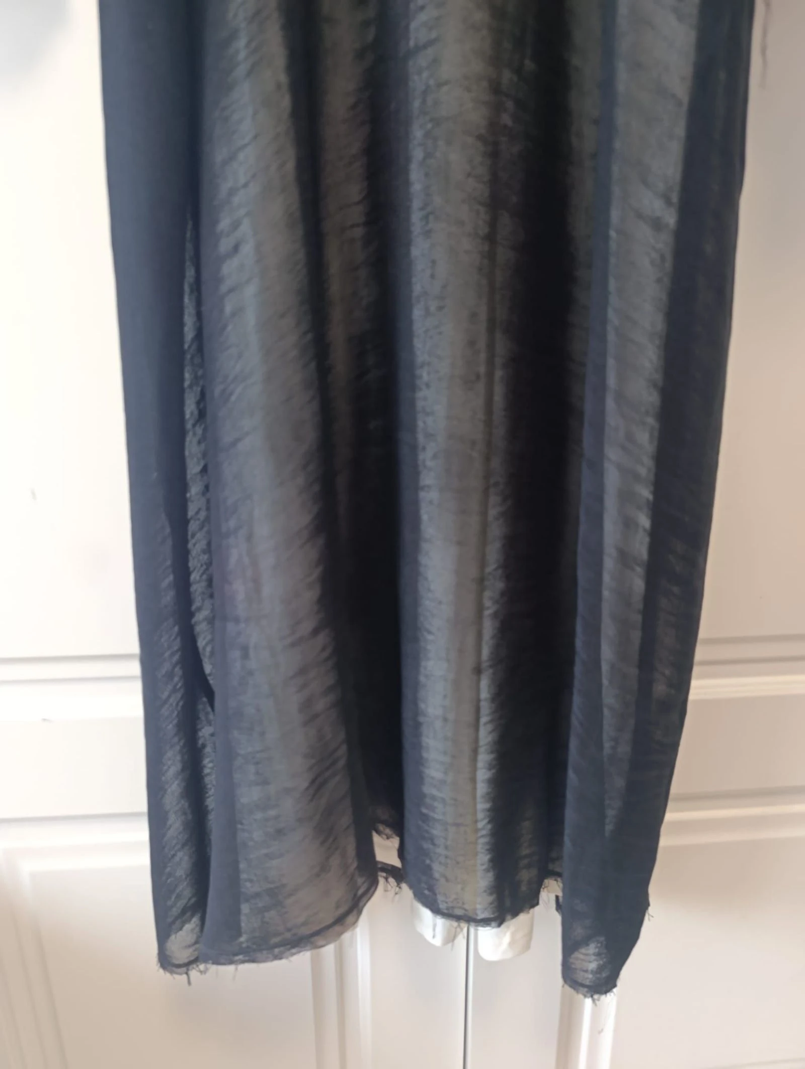 Vestido Zara largo combinado duplo tecido tamanho L – photo 4